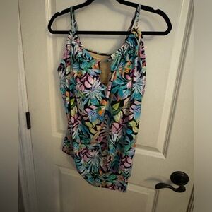 Flower Tankini swim top
